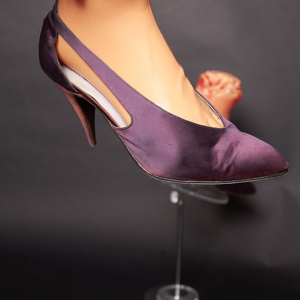 1980s Maud Frizon Purple Ombre Pumps